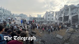 video: Israel bombs Gaza refugee camp in strike targeting top Hamas commander