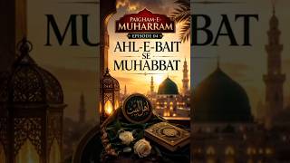 Ahl-e-Bait Se Muhabbat ❤️ | Paigham-e-Muharram Ep. 04 | Islamic Reminder 2026 #Shorts