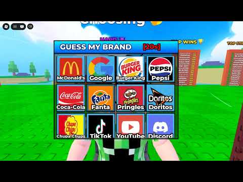 Playing Guess My Brand on Roblox!