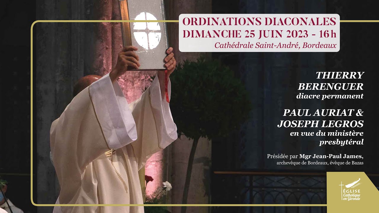 🔴 LIVE   Ordinations diaconales 2023