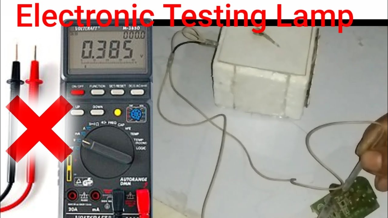 How To Make Electronic Testing Lamp/Making Testing Lamp - YouTube