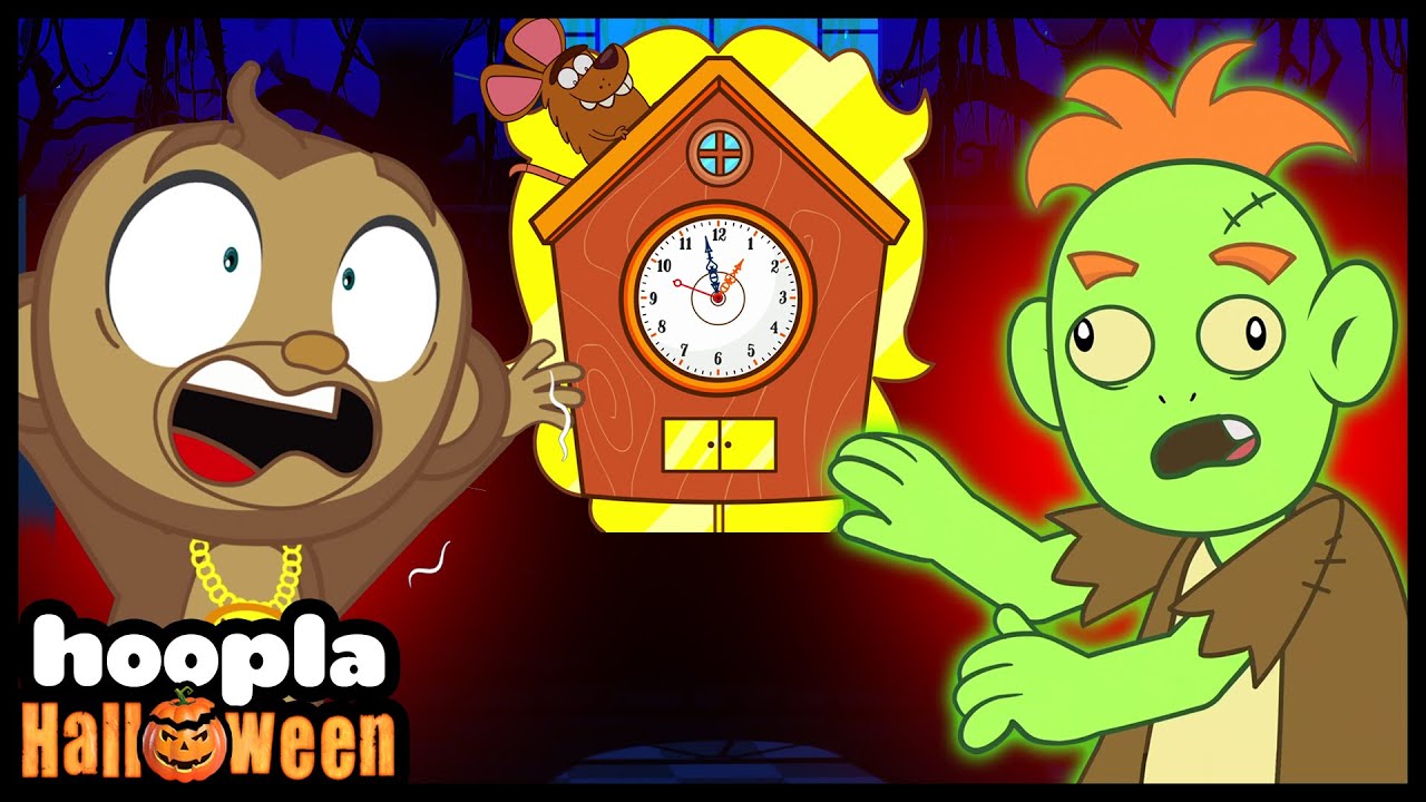Hickory Dickory Dock Song | Funny Halloween Songs For Children and Kids | Hoopla Halloween