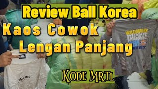 Bongkar Ball Kaos Cowok Lengan Panjang Kode MRTL ( Full Brand )