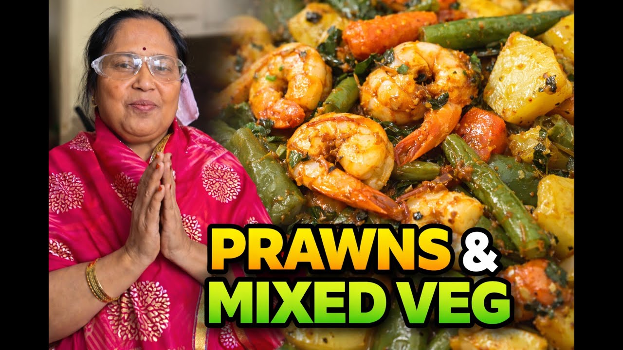 Prawns with Mixed Veg 😍 | Aisa Taste Pehle Kabhi Nahi Khaya!