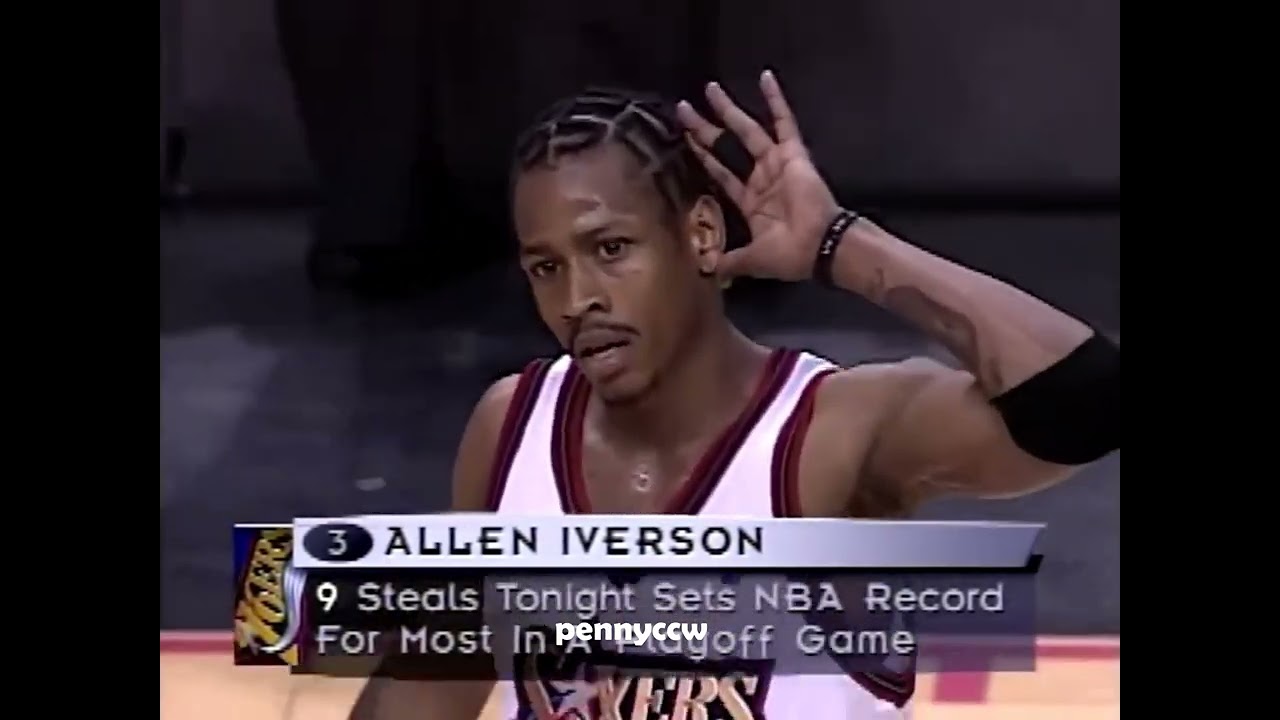 Allen Iverson 33pts 10 Steals vs Orlando Magic Playoff Game 3 