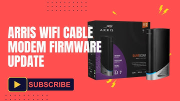 Arris Wifi Cable Modem Firmware Update - Step-by-Step Guide (Latest 2025 Method)