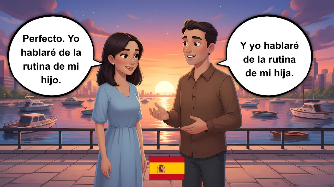 Spanish Lessons | Daily Routine Story | Improve Listening
