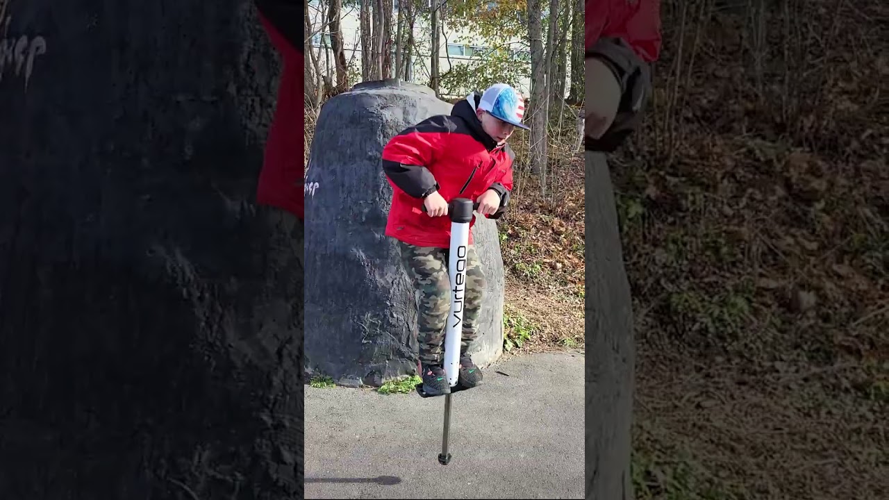 Learning Pogostick Magic 8 Feet up 