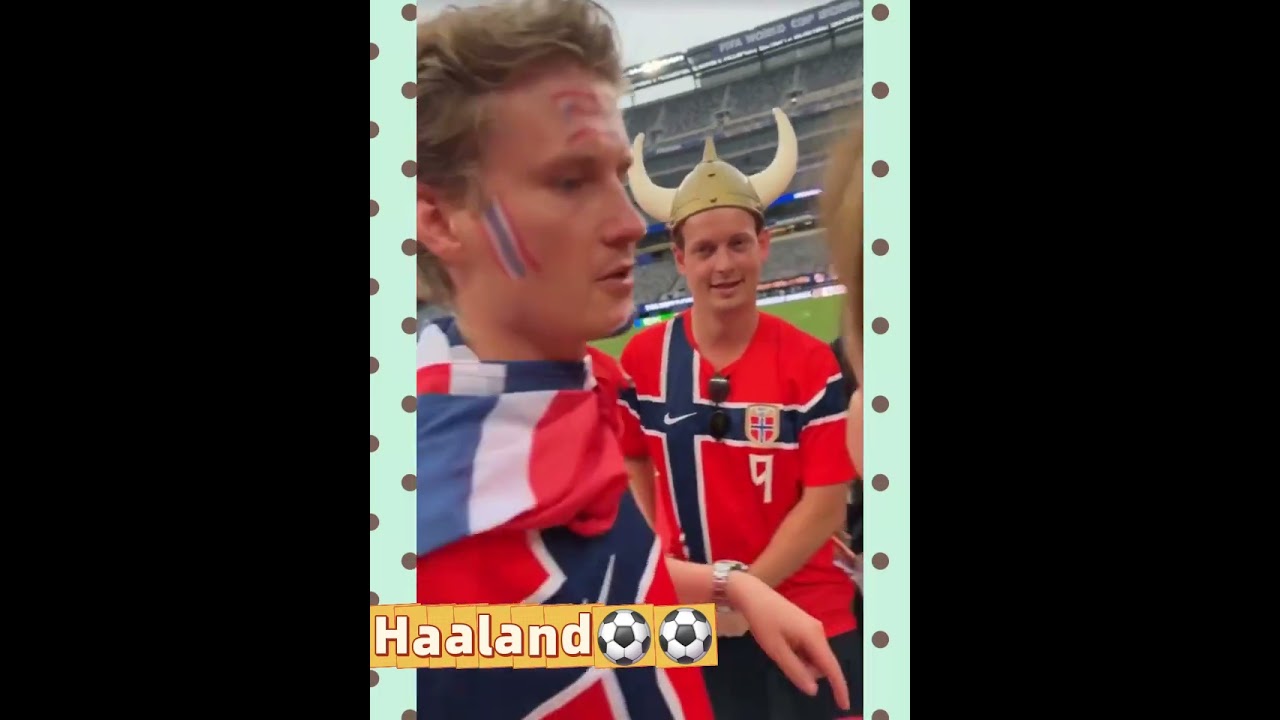 Haaland💯💟挪威入八強⚽⚽💯哈羅德😊簽名
