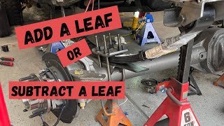 How to Add or Remove a Leaf Spring screenshot 4