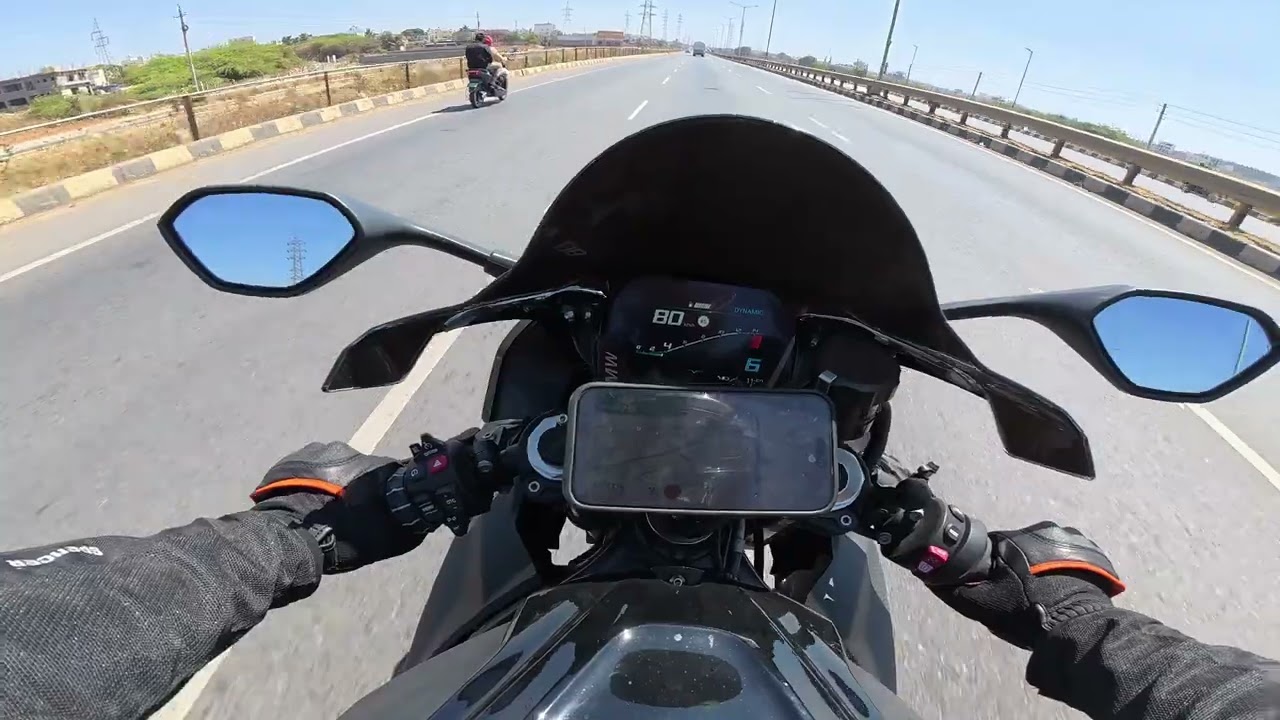 12Feb2026 - BMW S1K Bangalore Biker - DavengereRide - Return - 1 - Leaving Hotel Davengere