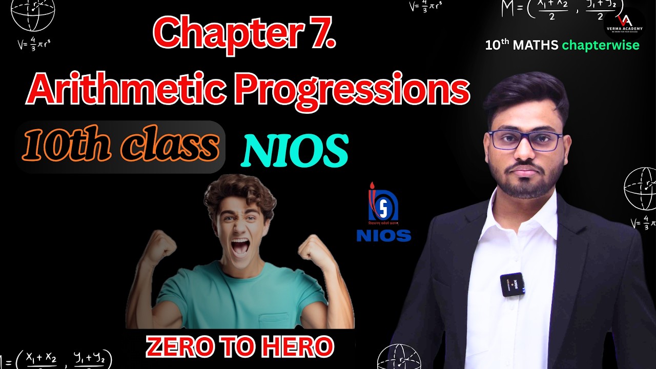 NIOS class 10th maths | arithmetic progressions | one shot | zero to ...