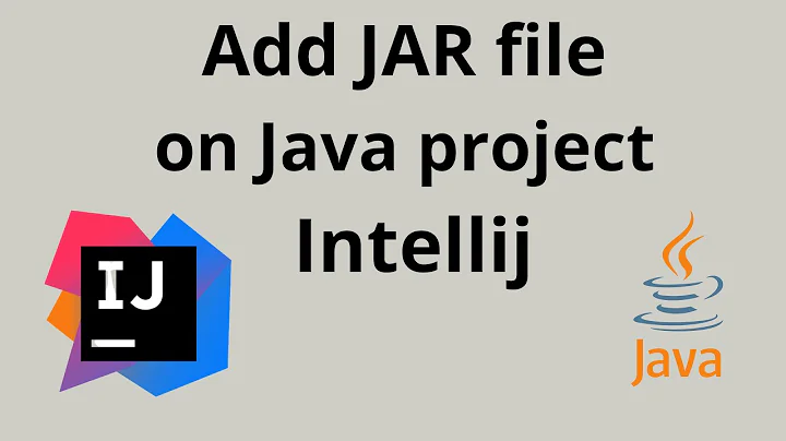 Add Jar file on java project using Intellij