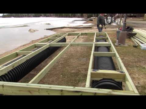 how to build a dock with dock pontoons - youtube