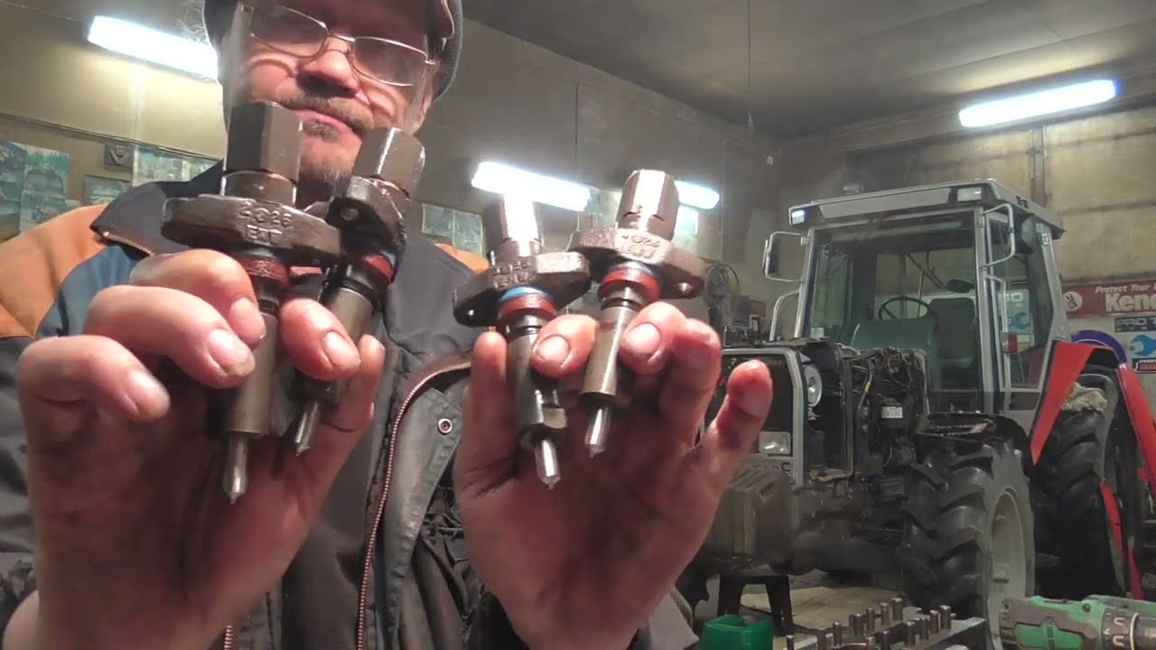 MF 390 suuttimien säätöä