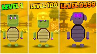 LEVEL 1 vs LEVEL 9999 Turtle Evolution! 😱🐢