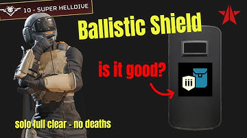 Ballistic Shield on super helldive 10 bots (full clear, no deaths)