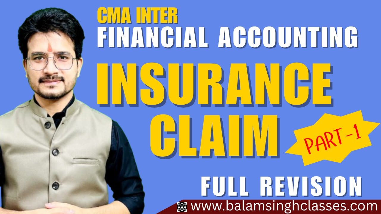 Accounting for Insurance Claims | Journal Entries & AS/Ind AS Treatment for CA & CMA