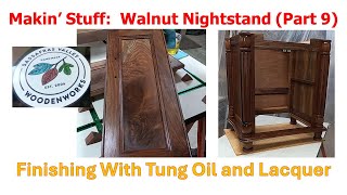 Makin Stuff: Walnut Nightstand Pt 9