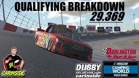 Qualifying Breakdown // iRacing C-Fixed Trucks at Darlington Raceway
