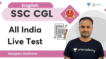 All India Live Test | SSC CGL | By Sanjeev Rathore Sir | wifistudy studios