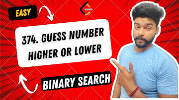 374. Guess Number Higher or Lower | DSA | Data Structure and Algorithm | Code With Me | JAVA | C++