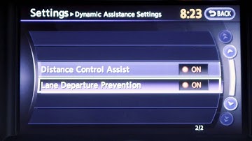 2013 Infiniti EX - Lane Departure Warning (LDW) and Lane Departure Prevention (LDP) (if so equipped)