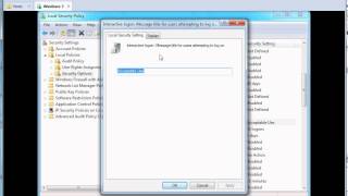 7 2 Configuring a Logon Message