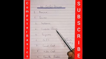 10 Types Of Output Devices! #Outputdevices #computerbasics #shorts learn computer! What is output?