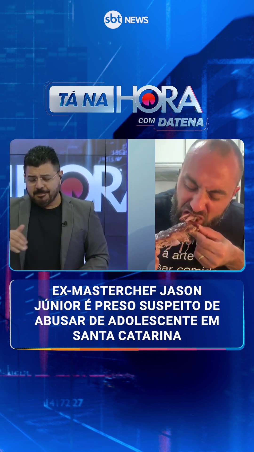 Ex-Masterchef Jason Júnior é preso suspeito de estuprar menina de 12 anos