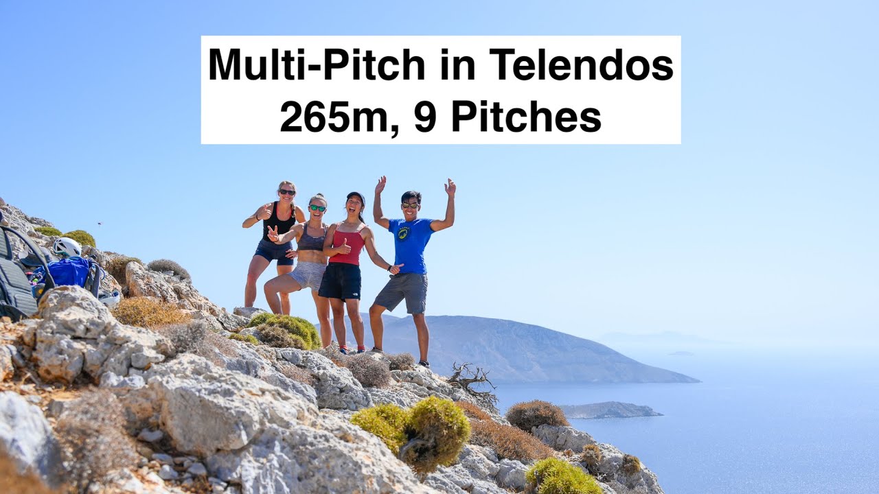 A day out Multi Pitch climbing in Telendos