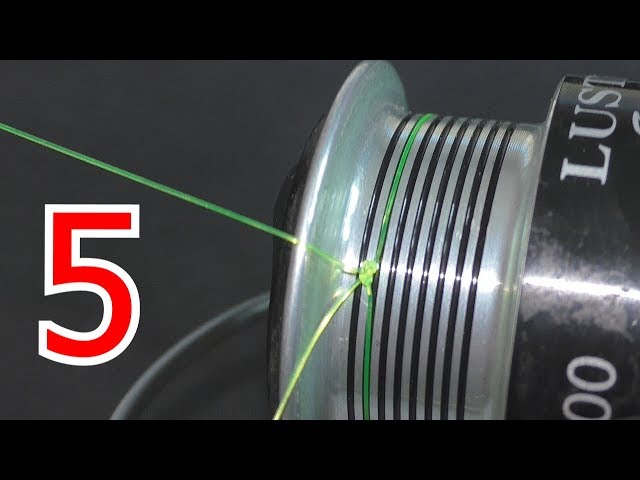 Knots for fishing 5 OPTIONS how to tie the line to the spool of the reel -YouTube