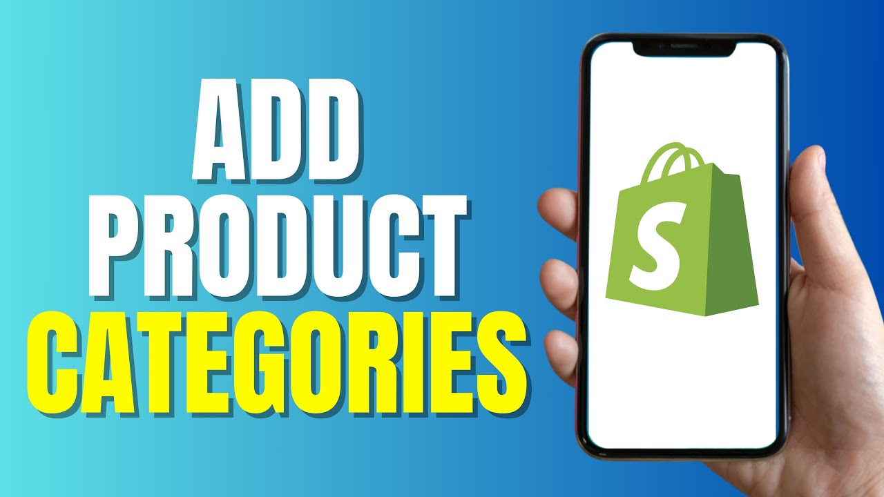 How to Add Product Categories in Shopify 2024 - YouTube