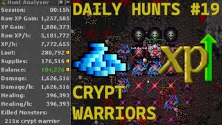 Tibia | Monk 456 | Crypt Warriors | Daily Hunt #19