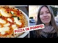 Authentic Italian Pizza in Italy eating at Alleria Pizzeria in Pompei, Naples