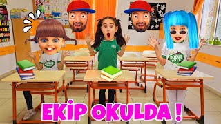 EYVAH ELİF PELİNSU, EFEKAN, KOKOŞNAZ, DURUSU OKULDA !! بابا جاب لي بالون - جنى مقداد | طيور بيبي