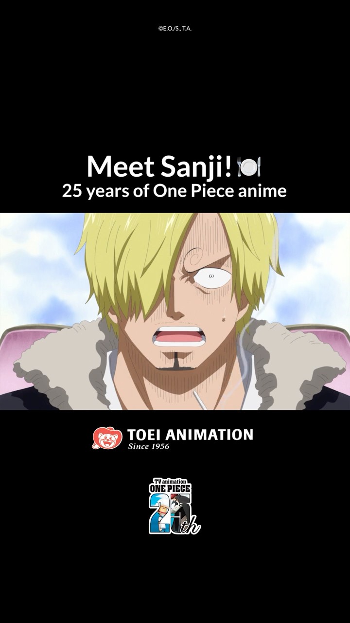 Flambé ? Meet #Sanji narrated by Eric Vale, the English voice of this absolute legend. #onepiece