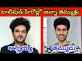 టాలీవుడ్ హీరోల్లో అసలైన అన్నా తమ్ముళ్లు || Tollywood Heros Real Brothers ||