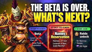 THE BETA IS OVER! Here's What's NEXT! WoW Forever Launch Schedule