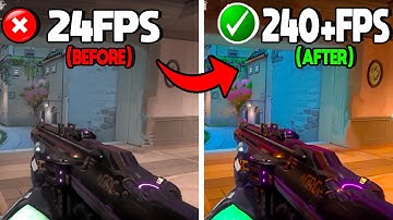 HOW TO BOOST FPS IN VALORANT TO THE MAX🔥 (Low end pc)✔️EPISODE 5 ACT I