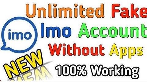 How to create Fake Imo Account l Imo without number l Unlimited imo Account Free lNew Tricks||100%