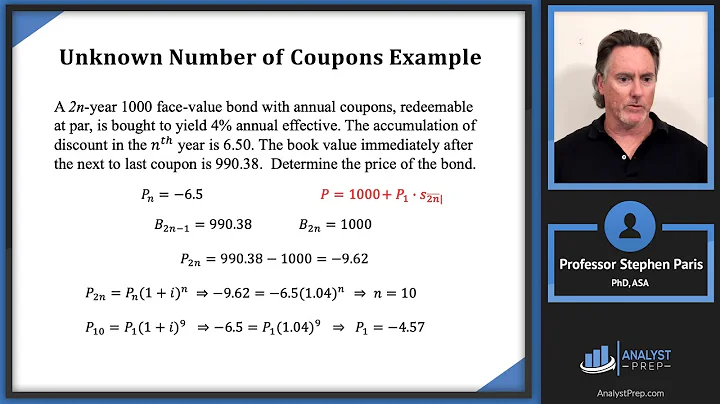 Unknown Number of Coupons (SOA Exam FM – Financial Mathematics – Module 3, Section 6, Example 1) - DayDayNews