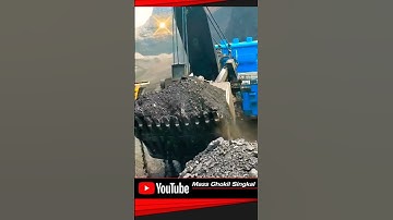 Bucket loading of open pit coal ore‼️Good tools and machinery make work easy#shortvideo#fyp#trending