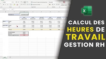 Excel calcul des heures pour les RH