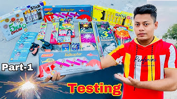 Diwali Crackers testing 2022 | Part-1 | unique types of crackers testing | diwali patakhe testing