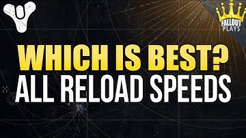 Destiny 2: Masterwork Weapons Reload Speed Comparison - ALL Reload Speeds