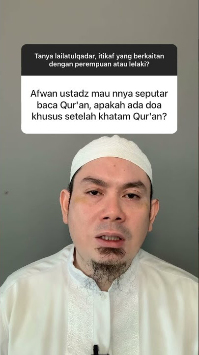 Hukum doa khusus setelah khataman Alquran?