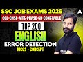 English Error Detection Practice Set 2026 | 200 MCQs | SSC CGL/ CHSL / MTS English Class |Apurba Sir