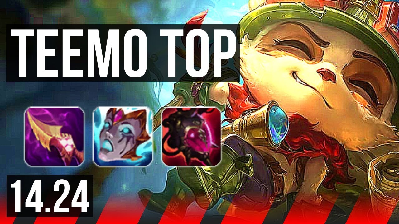 TEEMO vs DRAVEN (TOP) | 6 solo kills, 55k DMG | NA Master | 14.24