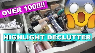 MASSIVE HIGHLIGHT DECLUTTER OVER 100!!! | HIGHLIGHT COLLECTON